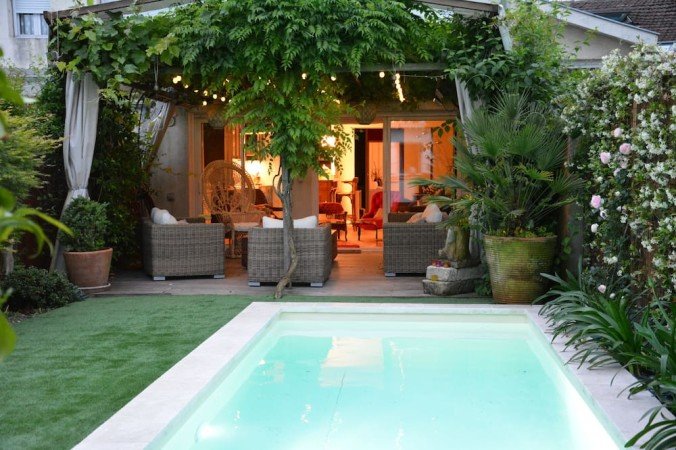 Maison de ville design, 5 chambres, avec piscine