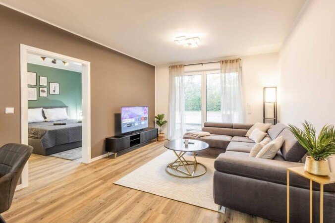 Wohnung 3 Schlafzimmer, mit Garten