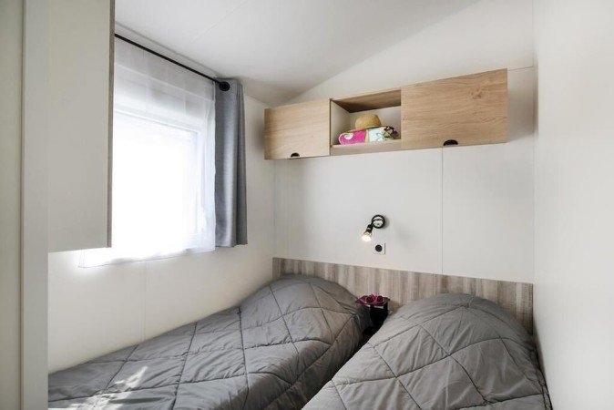 Mobil home design, 3 chambres, avec sauna