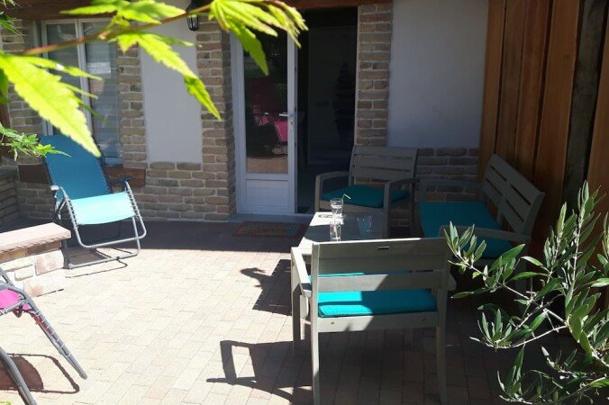 Studio de charme, 4 voyageurs, avec jardin