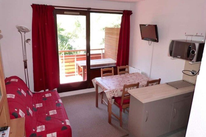 Studio 4 voyageurs, avec piscine