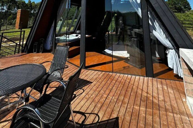 Chalé 1 quarto, com ar condicionado