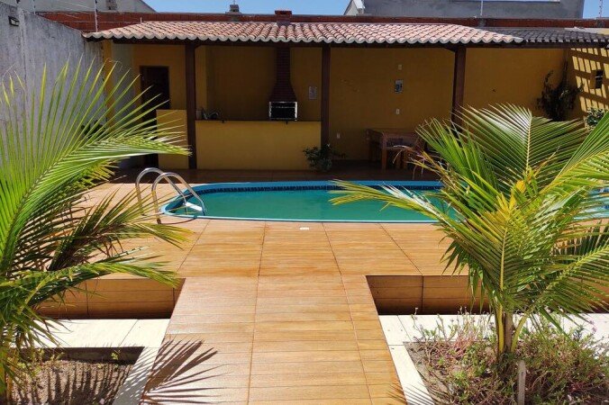 Chalé 3 quartos, com piscina