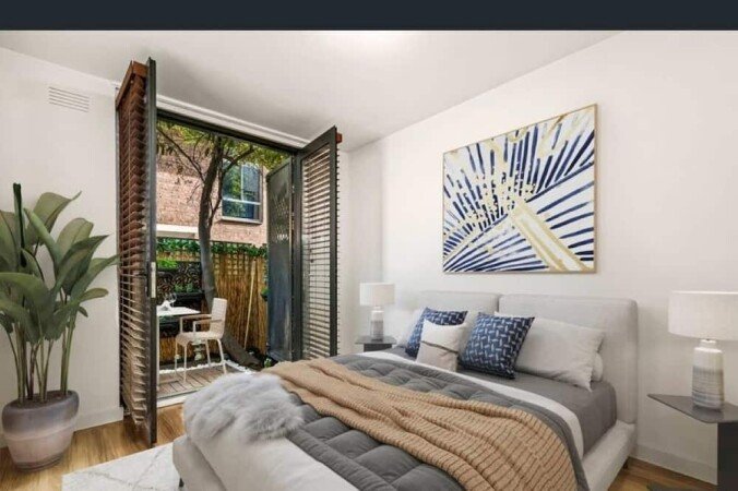 Apartment 1 bedroom, with garden