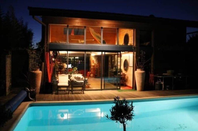 Maison d'architecte 3 chambres, avec piscine