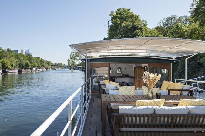 Bateau authentique, 1 chambre, avec piscine