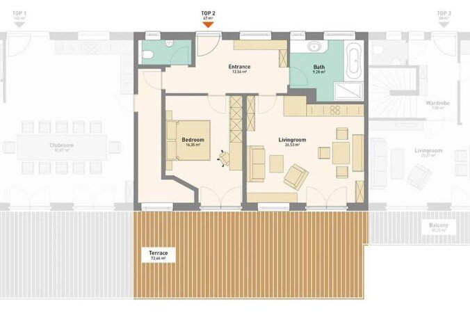 Bed and breakfast 1 bedroom, with pool