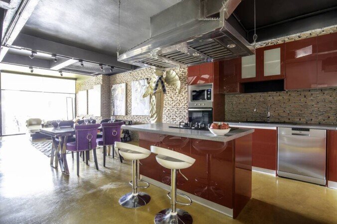 Maison de ville design, 2 chambres, avec climatisation