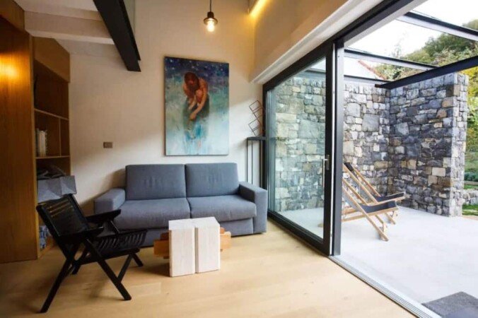 Appartamento 1 camera, con giardino