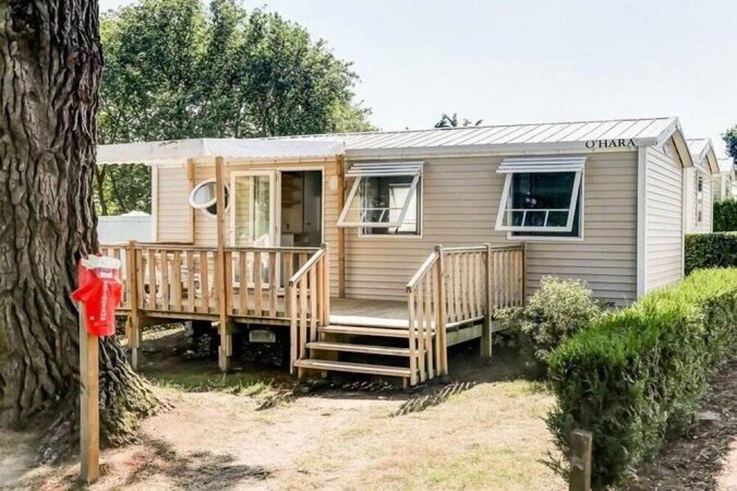 Mobil home design, 3 chambres, avec piscine