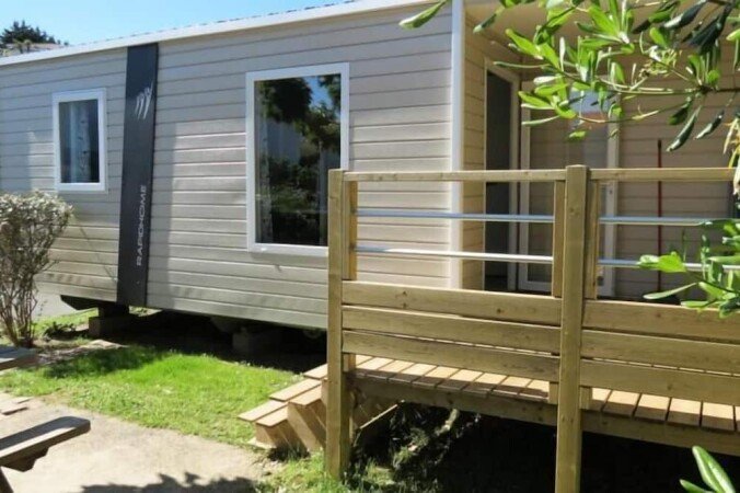 Mobil home 2 chambres, avec piscine