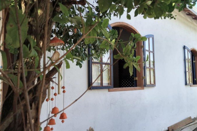 Chalé 2 quartos, com jardim