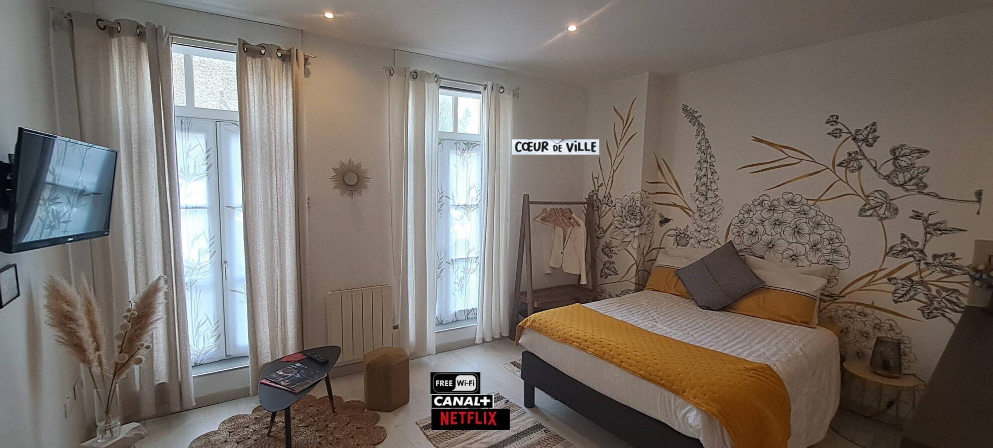 Studio moderne, 1 chambre, avec wifi