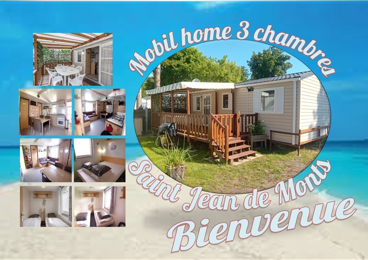 Camping / Mobile Home 3 slaapkamers, met zwembad