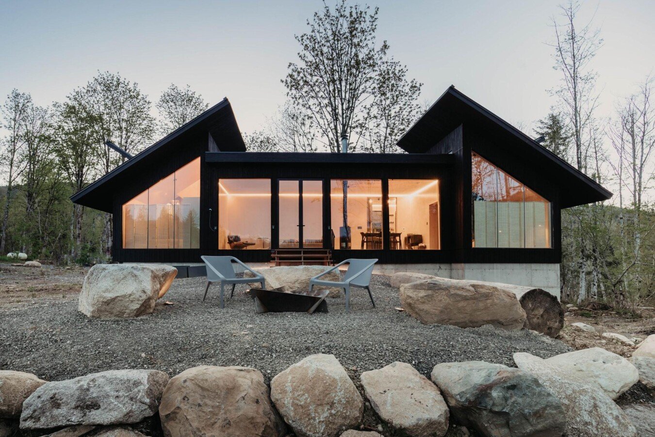 Chalet romantique, 2 chambres, avec cheminée