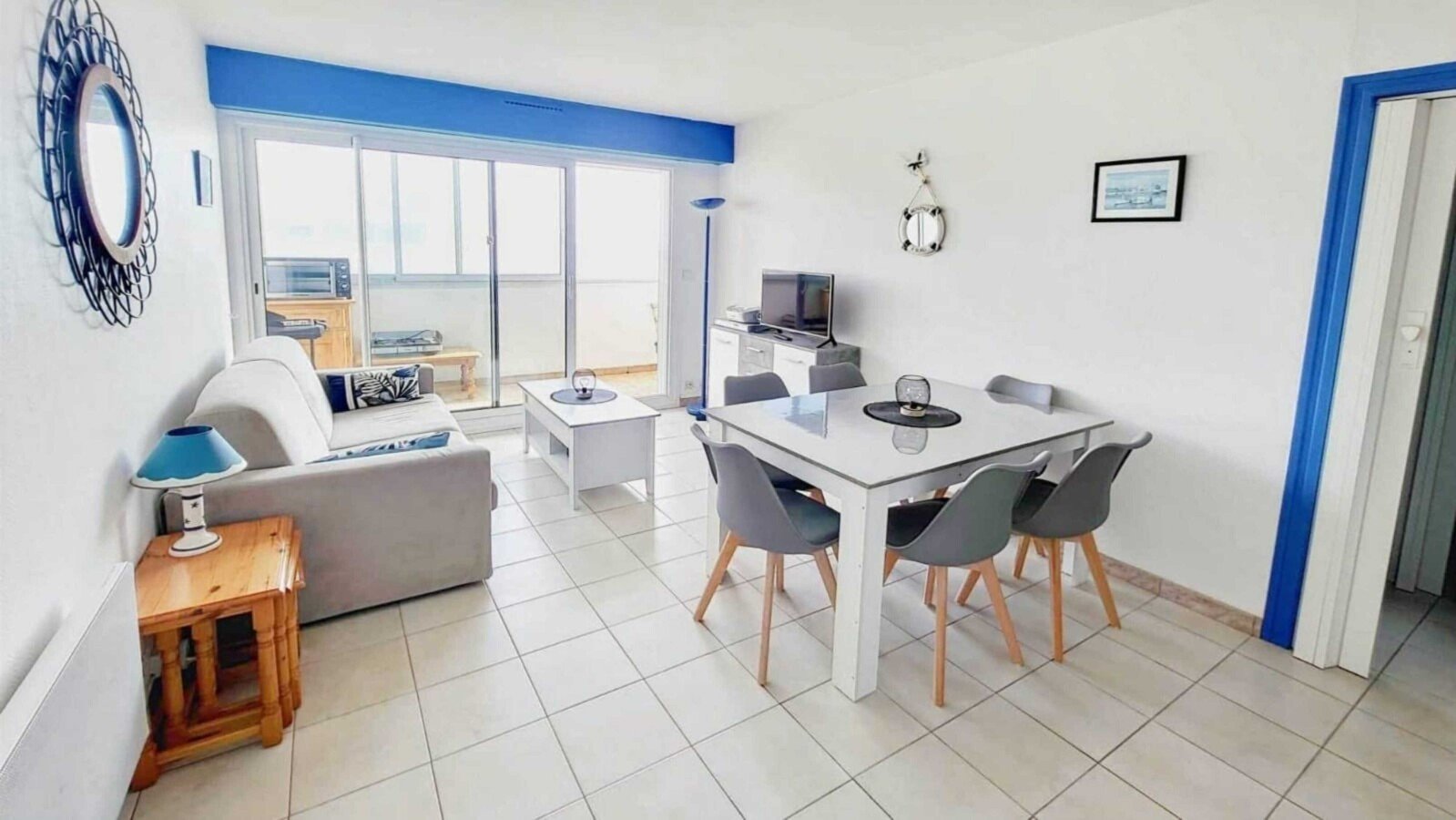 Appartement confortable, 1 chambre, avec vue sur mer