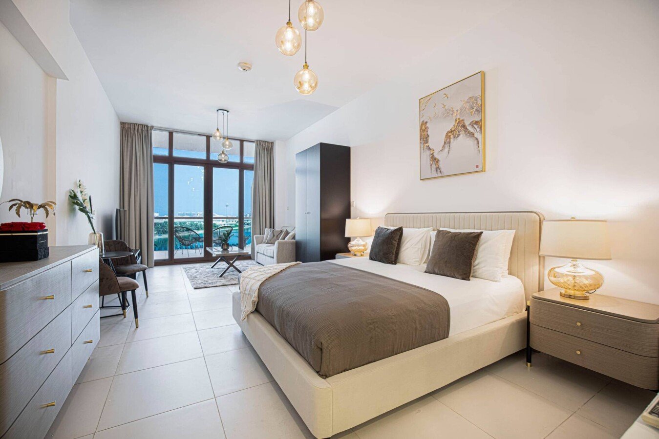 Studio confortable, 1 chambre, avec vue sur mer