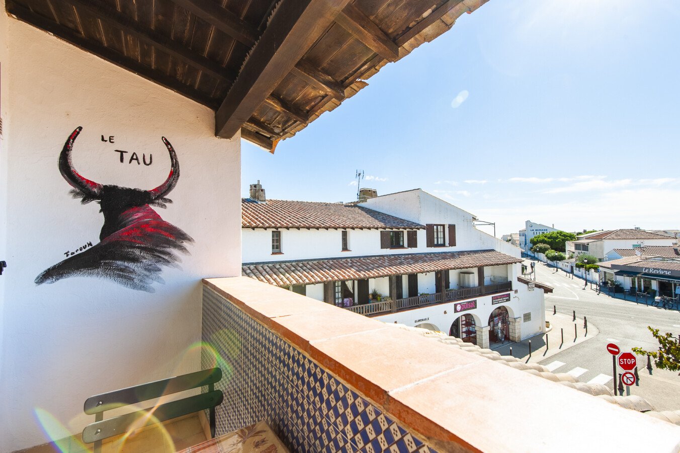 Appartement confortable, 2 chambres, avec vue sur mer