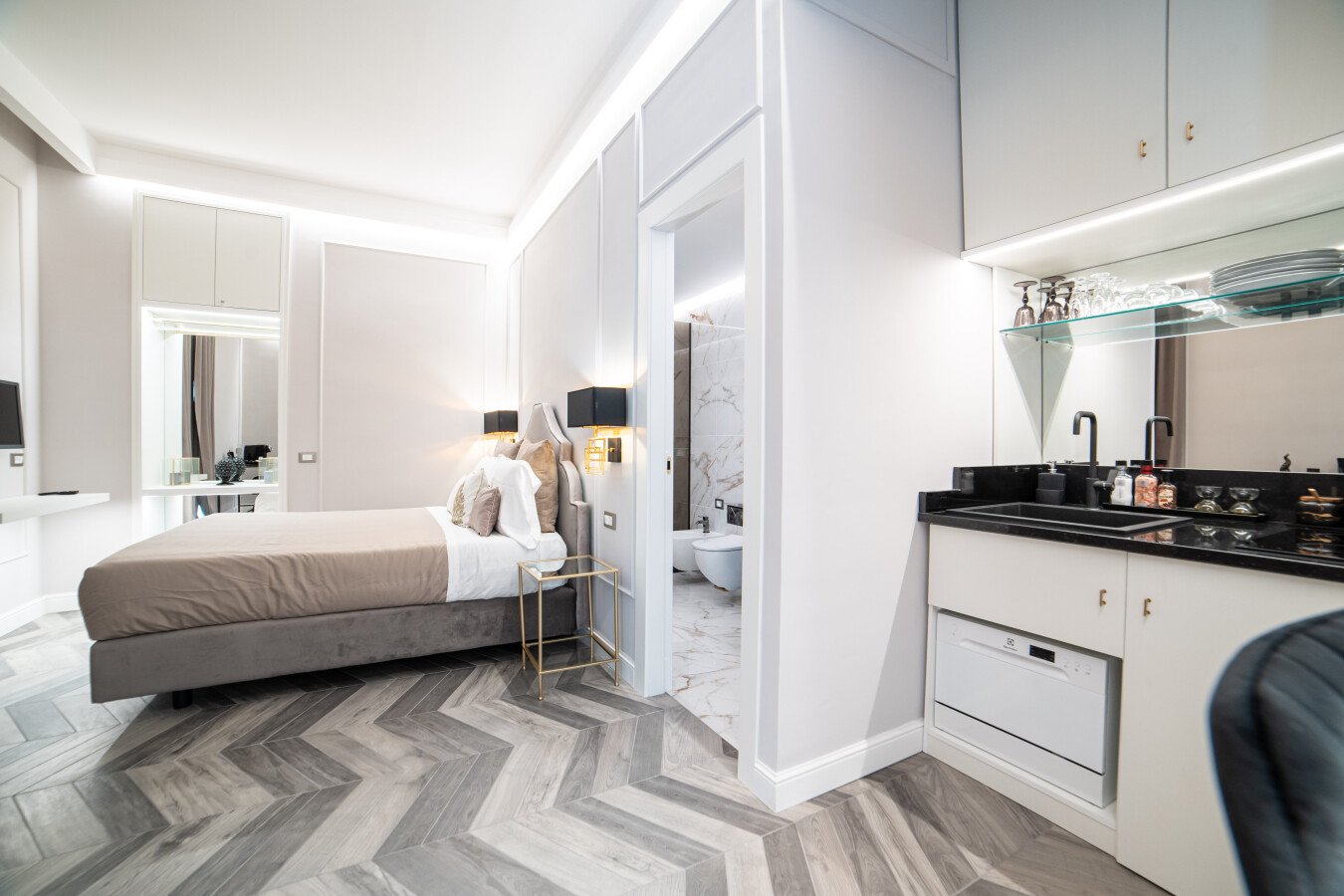 Wohnung 1 Schlafzimmer, mit Klimaanlage