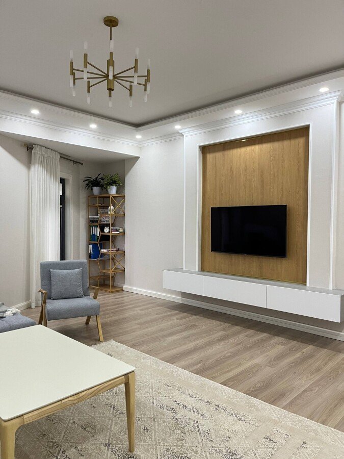 Appartement moderne, 3 chambres, avec jardin