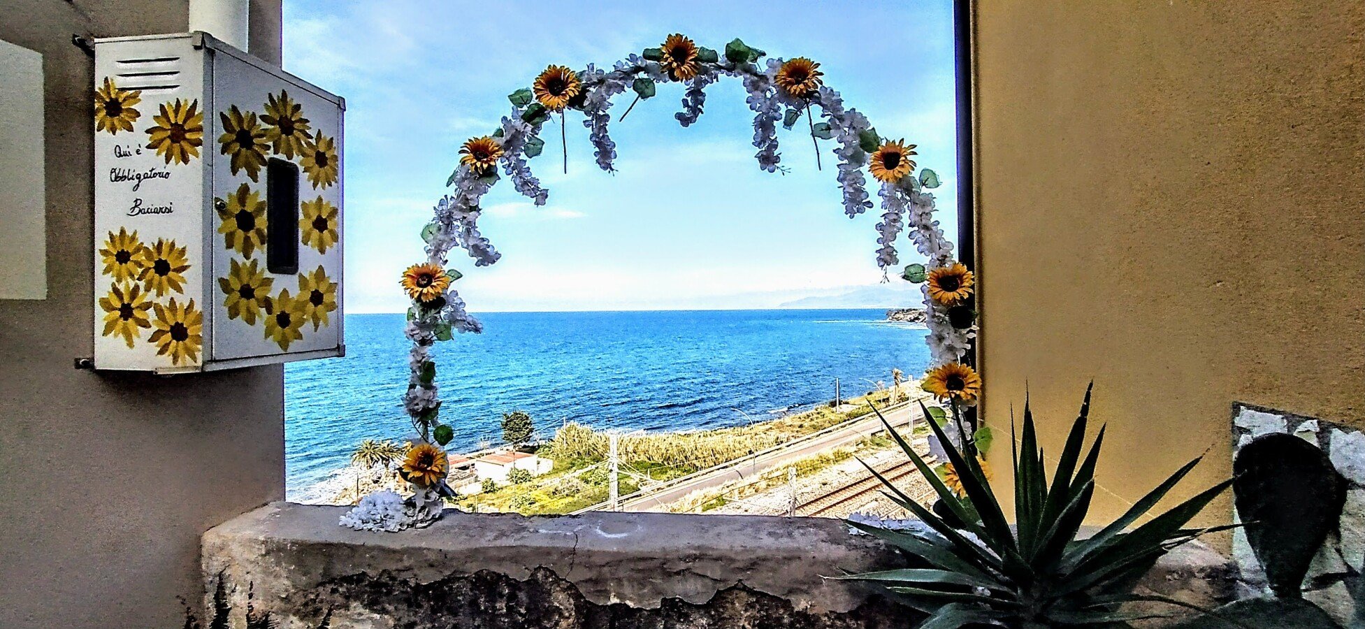 Casa 1 camera, con vista mare