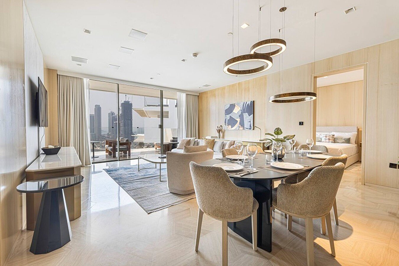 Appartement design, 2 chambres, avec vue sur mer