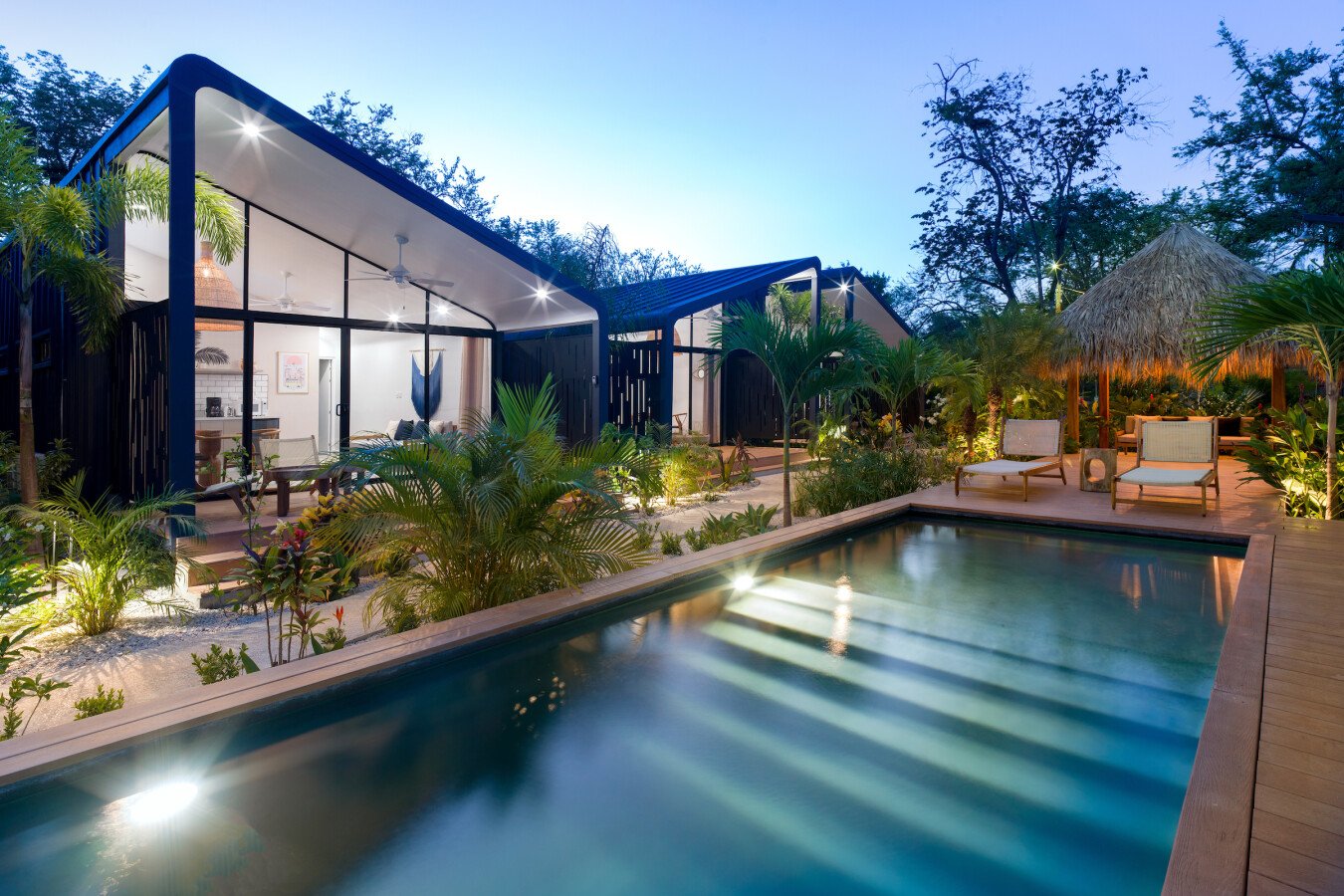 Bungalow chic, 2 chambres, avec piscine