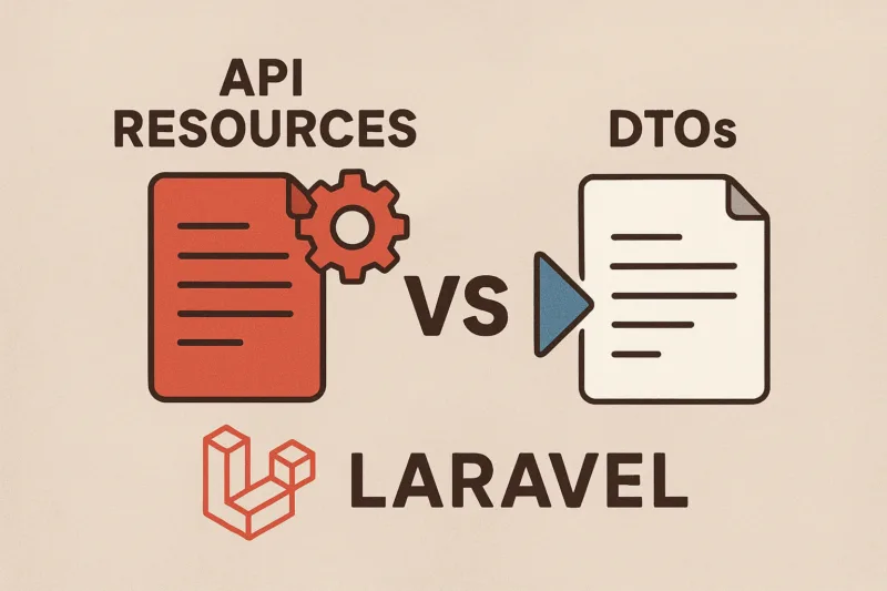 Laravel API Resources vs DTOs comparació arquitectura diagrama