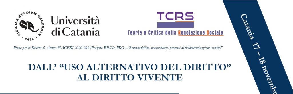 Convegno “Dall’ “Uso alternativo del diritto” al diritto vivente”