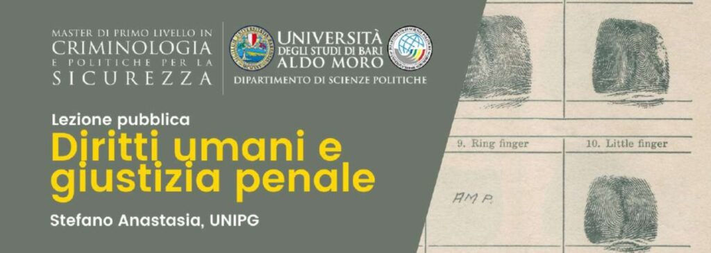 Seminario “Diritti umani e giustizia penale”