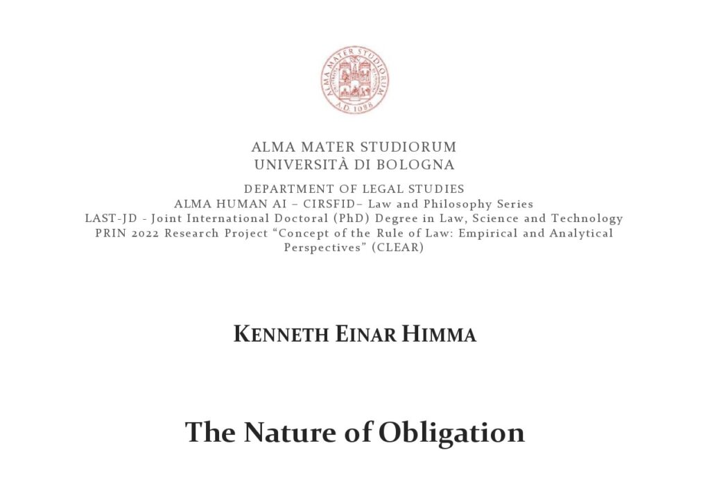 Seminario “The Nature of Obligation”