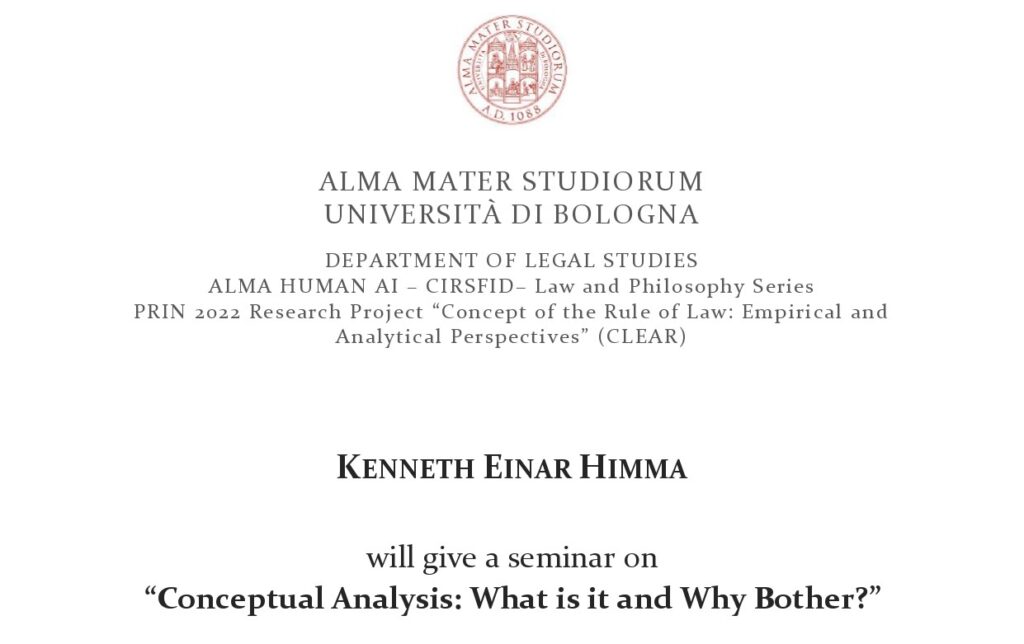 Seminario “Conceptual Analysis: What Is It and Why Bother?”