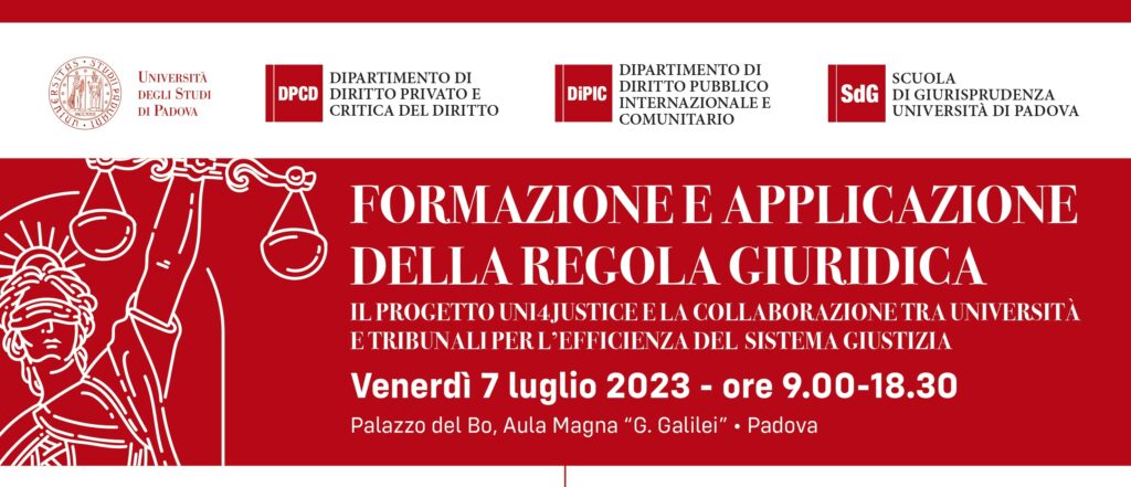 Convegno &ldquo;Formazione e applicazione della regola giuridica&rdquo;