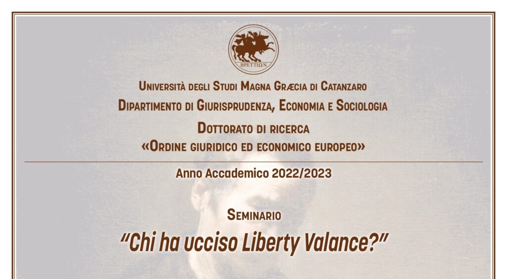 Seminario &ldquo;Chi ha ucciso Liberty Valance?&rdquo;