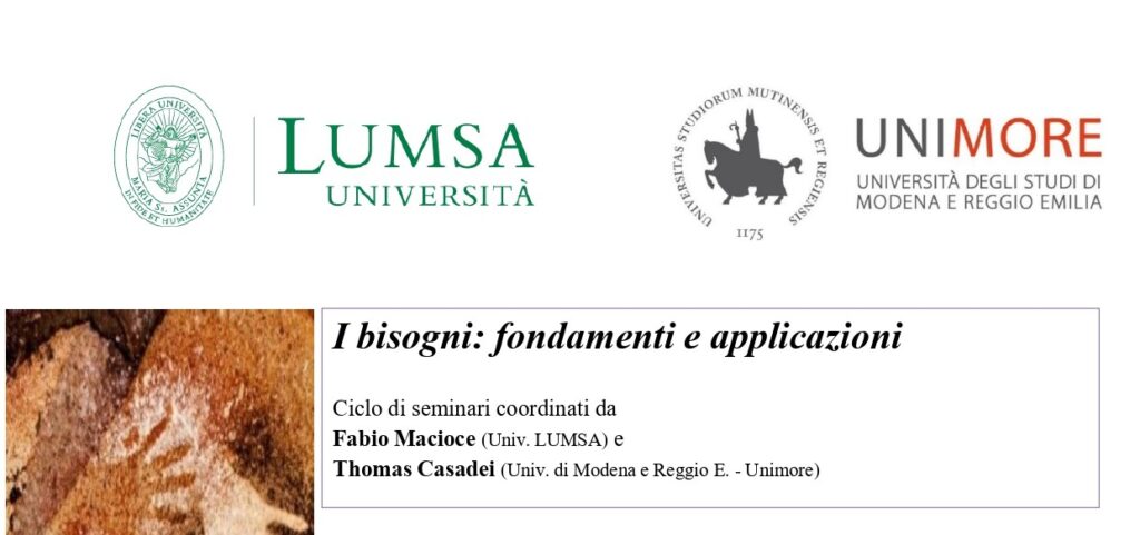 I bisogni: fondamenti e applicazioni