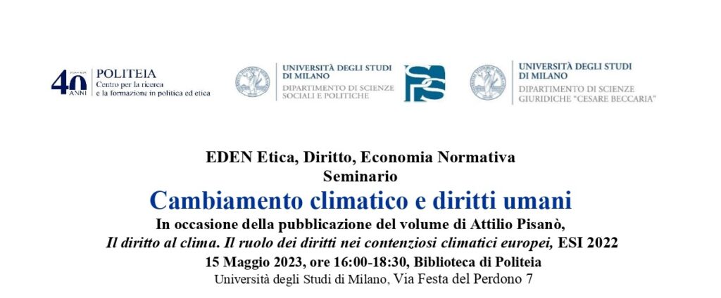 Cambiamento climatico e diritti umani