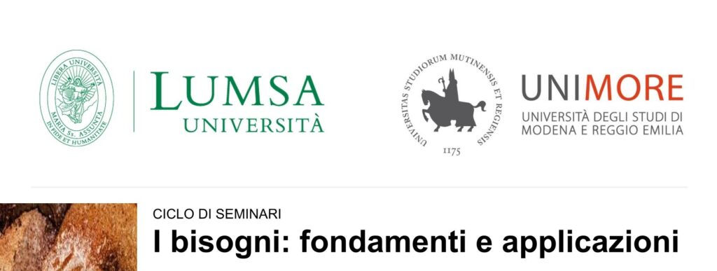 I bisogni: fondamenti e applicazioni