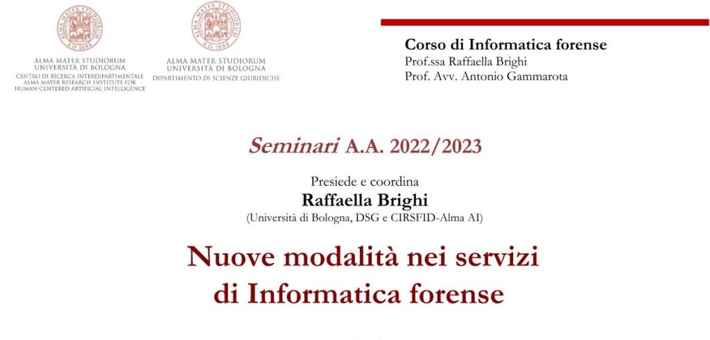 Nuove modalità nei servizi di Informatica forense