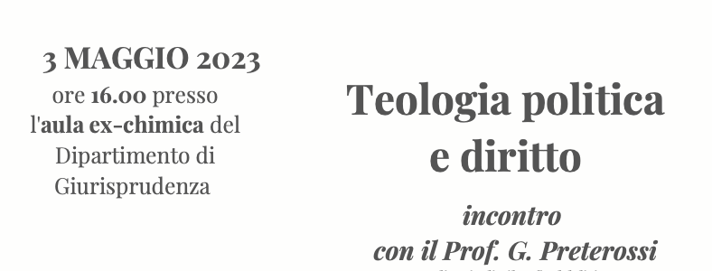 Teologia politica e diritto