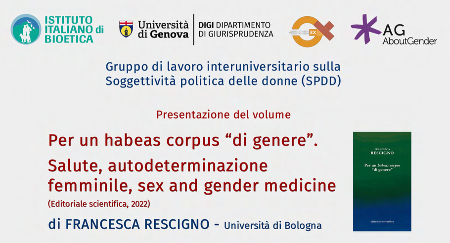 Per un habeas corpus “di genere”. Salute, autodeterminazione femminile, sex and gender medicine