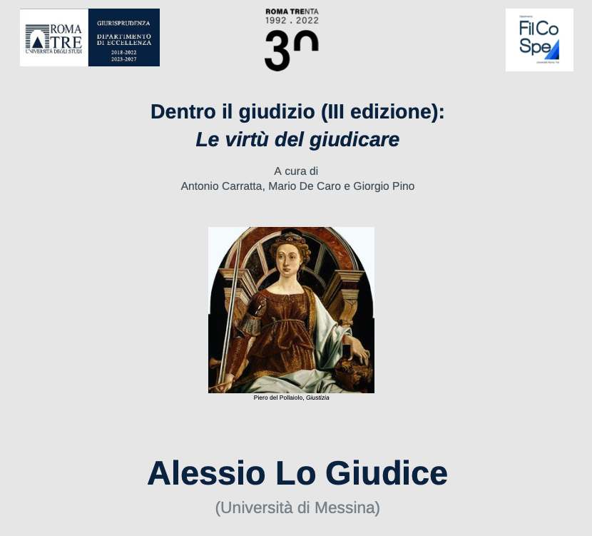 Il dramma del giudizio