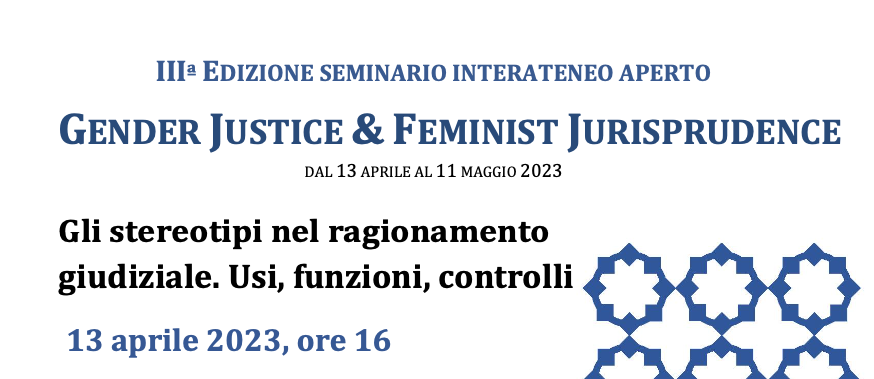 Gli stereotipi nel ragionamento giudiziale. Usi, funzioni, controlli
