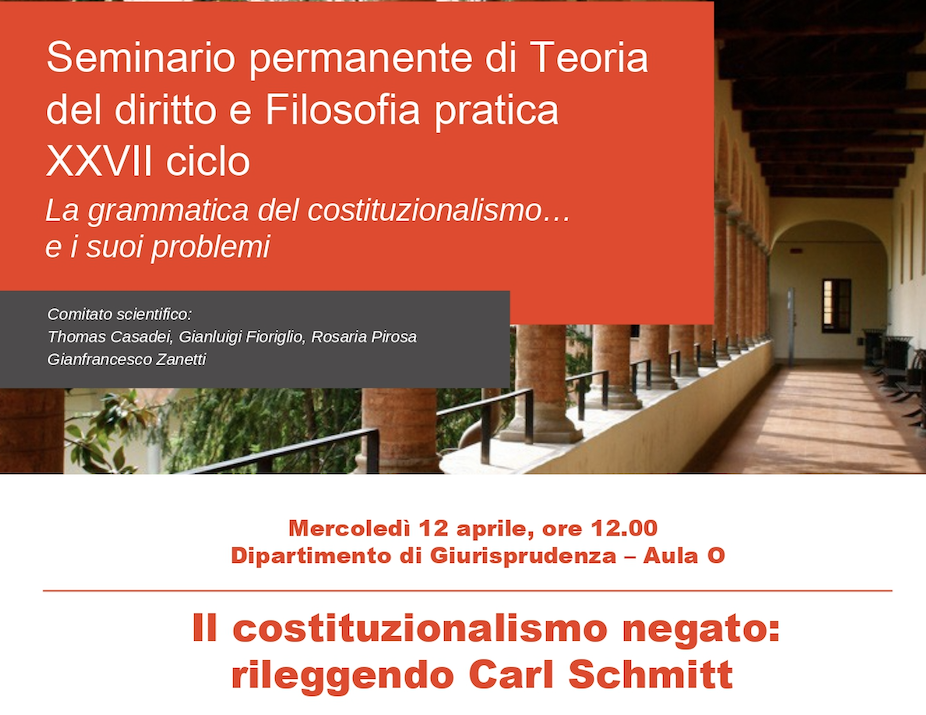 Il costituzionalismo negato: rileggendo Carl Schmitt