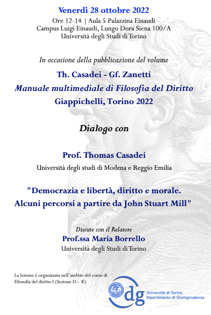 Democrazia e libertà, diritto e morale. Alcuni percorsi a partire da John Stuart Mill