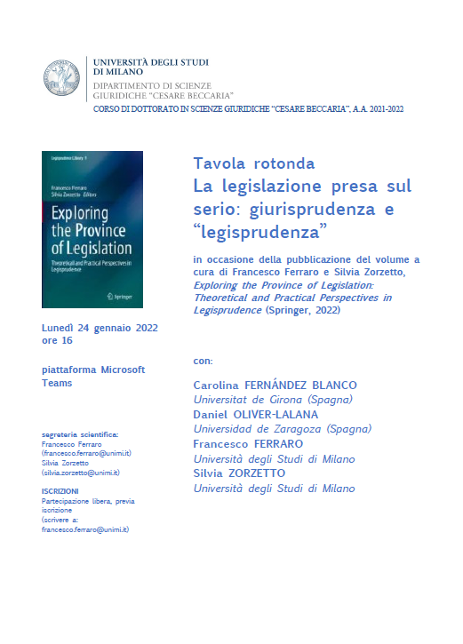 La legislazione presa sul serio: giurisprudenza e “legisprudenza”