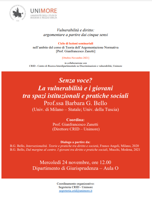 Senza voce? La vulnerabilità e i giovani tra spazi istituzionali e pratiche sociali