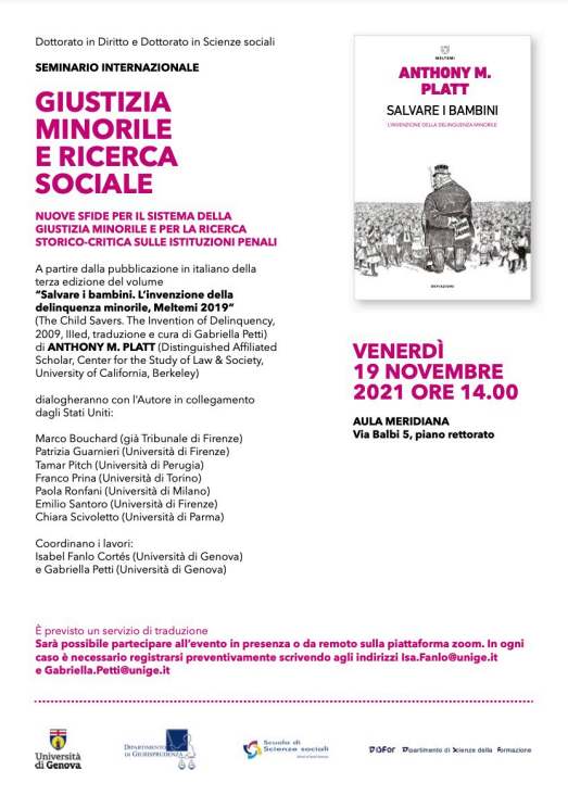 Giustizia minorile e ricerca sociale. Nuove sfide per il sistema della giustizia minorile e per la ricerca storico-critica sulle istituzioni penali