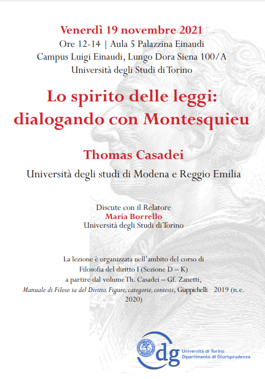 Lo spirito delle leggi: dialogando con Montesquieu