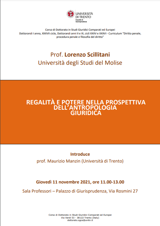Regalità e potere nella prospettiva dell’antropologia giuridica