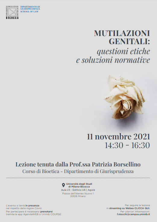 Mutilazioni genitali: questioni etiche e soluzioni normative